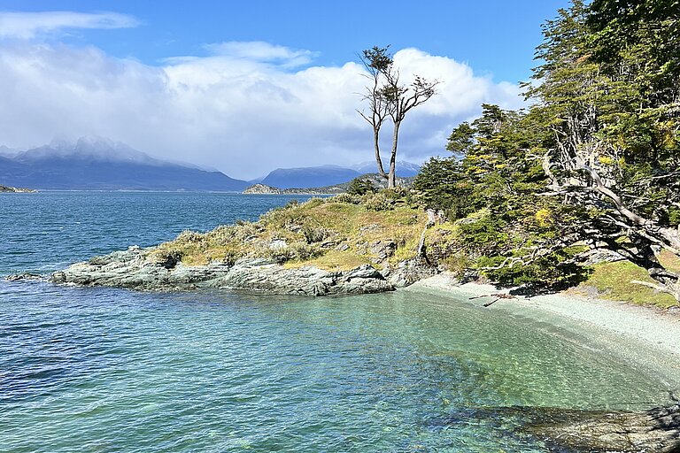 Wanderung im Lapataia Nationalpark, direkt am Beagle Kanal bei traumhaftem Wetter