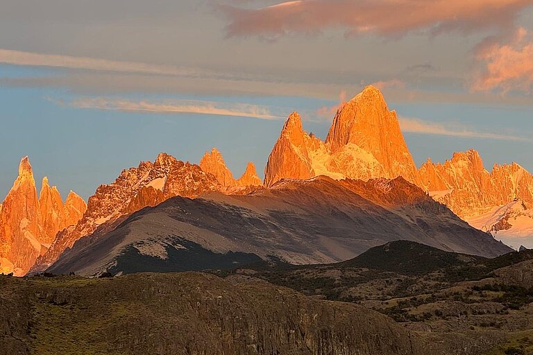 Sonnenaufgang am Fitz Roy Massiv 