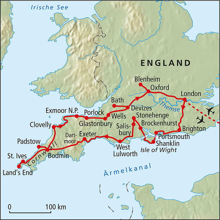 ziehen Bohren Labor england rundreise route Gefängnis Brüllen Gehorsam