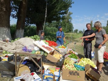 Gemüse Obst Straßenrand Verkaufsstand