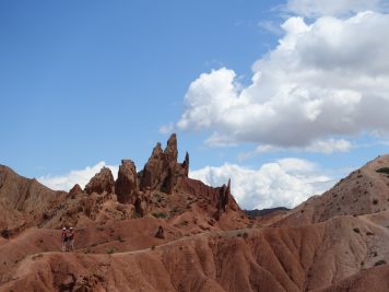 Felsformation roter Stein