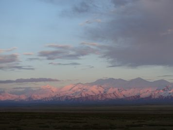 Abendrot Bergmassiv