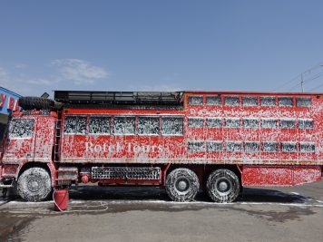 Fahrzeug Bus Waschanlage