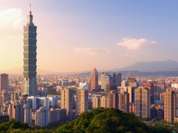 Hochhaus Wolkenkratzer Stadtansicht Taipeh